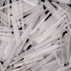 Preciosa Czech Bugle Beads 30mm – Satin White (loose)