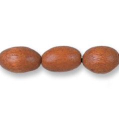 Rosewood Wood Beads, Approx 12.8x9.7mm Oval (Hole Size 2.5mm)