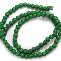 Bead, Greenwood Wood Beads, 5mm Round (Hole Size 0.8mm)