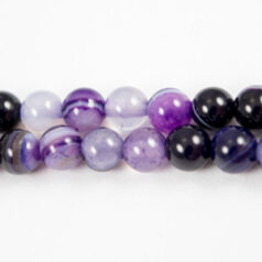 4mm Round - Purple Agate