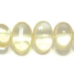 Bead, Citrine is a Heated and Dyed Gemstone,  8x12mm Oval w/side hole. Sold per 16-inch Strand
