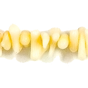 Bead, Bamboo White Coral,  Small Branch 8-10mm. Sold per 16-inch Strand