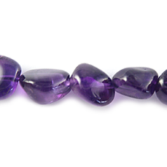 Bead, Amethyst is a Natural Gemstone AB Grade 12x16mm Nugget. Sold per 16-inch Strand