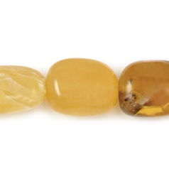 Bead, African Opal is a Natural Gemstone, 12x16x8mm Fl. Nugget Baroque. Sold per 16-inch Strand