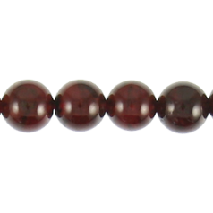 Bead, Garnet is a Dyed Gemstone,  8mm Round. Sold per 16-inch Strand