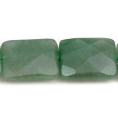 Bead, Adventurine is a Natural Gemstone B Grade 15x18mm Flat Rectangle Faceted. Sold per 16-inch Strand