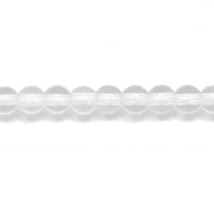Bead, Crystal Quartz is a Natural Gemstone B Grade, 4mm Round. Sold per 16-inch Strand