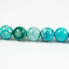 10mm Round - Blue Daisy Jasper