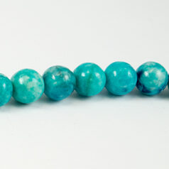 8mm Round - Blue Daisy Jasper
