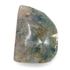 Pendant, Moss Agate Gemstone, 30x40x50mm Facet