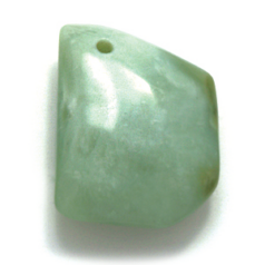 Pendant, New Jade, 30x40x50mm Facet Pendant.