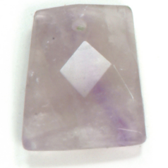 32x20mm Pendant Faceted - Amethyst