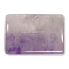 Bead/Pendant, Amethyst is a Natural Gemstone, 25x35mm Rectangle Wedge