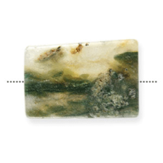Pendants, Crazy Lace Agate Gemstone, 25x35mm Rectangle Wedge