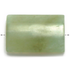 Bead/Pendant, New Jade 25x35mm Rectangle Wedge