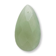 15x28mm Pendant Faceted - New Jade