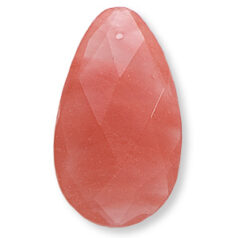 20x35mm Pendant Faceted - Cherry Quartz