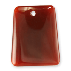 Pendants, Gemstones, Trapezoid 40x50mm, Carnelian