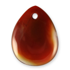Pendants, Gemstones, Teardrop Shape 35x45mm, Carnelian