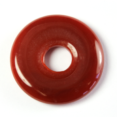 Pendants, Gemstone, Donut 35mm, Carnelian