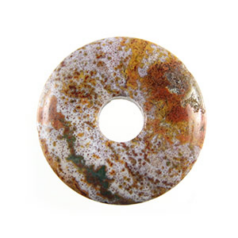 Pendants, Ocean Jasper Gemstone, 35mm Donut