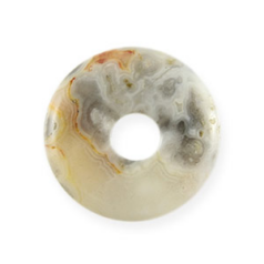 Pendants, Gemstone, Donut 30mm, Crazy Lace Agate