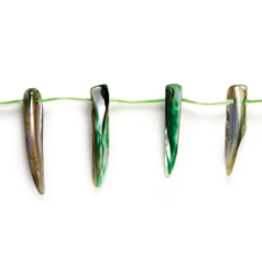 5x30mm Stick - Light Green Dyed Shell