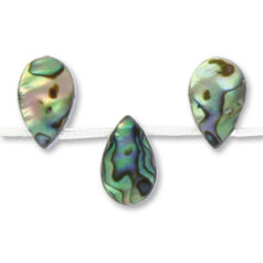 10x16mm Flat Drop - Abalone
