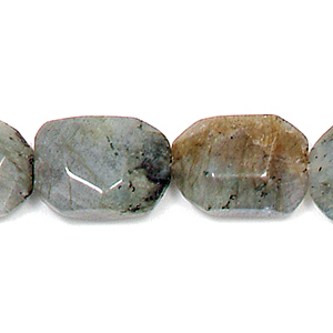 Bead, Labradorite is a Natural Gemstone, 13x18mm Flat Baroque. Sold per 16-inch Strand