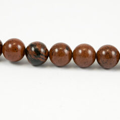 10mm Round - Obsidian Mahogany