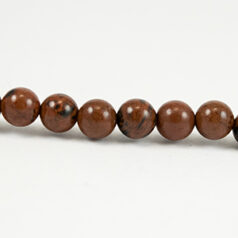 6mm Round - Obsidian Mahogany