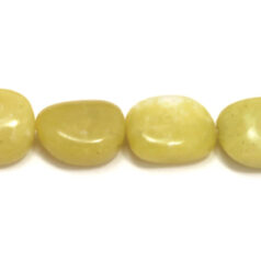12x16x8mm Fl. Nugget Baroque-Olive Jade