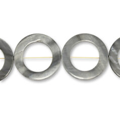 Bead, mother of pearl shell (dyed), 30mm ring, sold per 16 inch strand