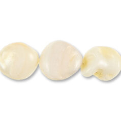 Shell 10x14-12x16mm Nugget - White