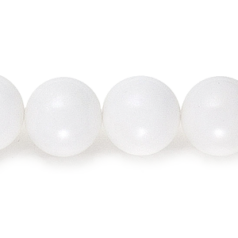 Bead, 14mm Round - White Rabbit Jade