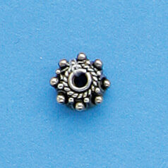 Bali Silver .925 8mm Bead Cap (hole size 2mm)