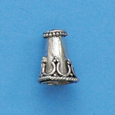 Bali Silver .925 10x8mm Cone Cap (hole size 3.1mm)