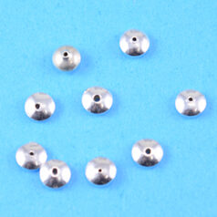 Bali Silver .925 2x4mm Disc Spacer bead (hole size 0.6mm)