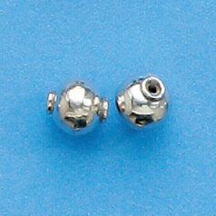 Bali Silver .925 7mm Round Bead (hole size 1.1mm)