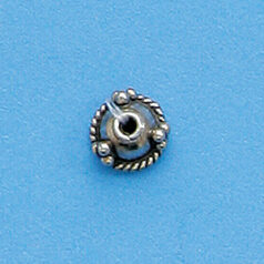 Bali Silver .925 6mm Bead Cap (hole size 1.2mm)