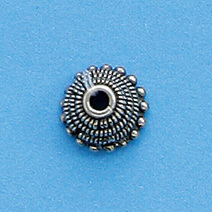Bali Silver .925 10mm Bead Cap (hole size 2mm)