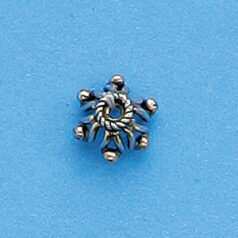 Bali Silver .925 7mm Bead Cap(hole size 1.8mm)