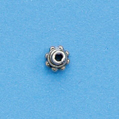 Bali Silver .925 6mm Bead Cap(hole size:1.4mm)