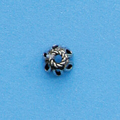 Bali Silver .925 6mm Bead Cap (hole size 0.9mm)