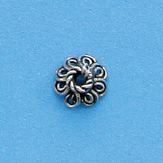 Bali Silver .925 8mm Bead Cap (hole size 2.1mm)