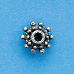 Bali Silver .925 4x8mm Heishi bead(hole size 2.5mm)