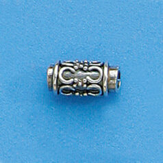 Bali Silver .925 7x5mm Tube bead (hole size 2.4mm)