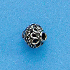 Bali Silver .925 10x8mm Oval bead (hole size 1.8mm)
