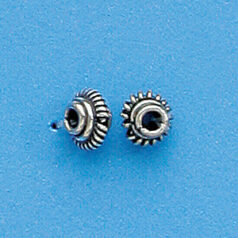Bali Silver .925 4x5mm Spacer bead (hole size 1.4mm)