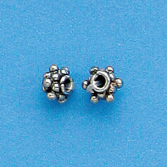 Bali Silver .925 4x6mm spacer bead (hole size 1.6mm)